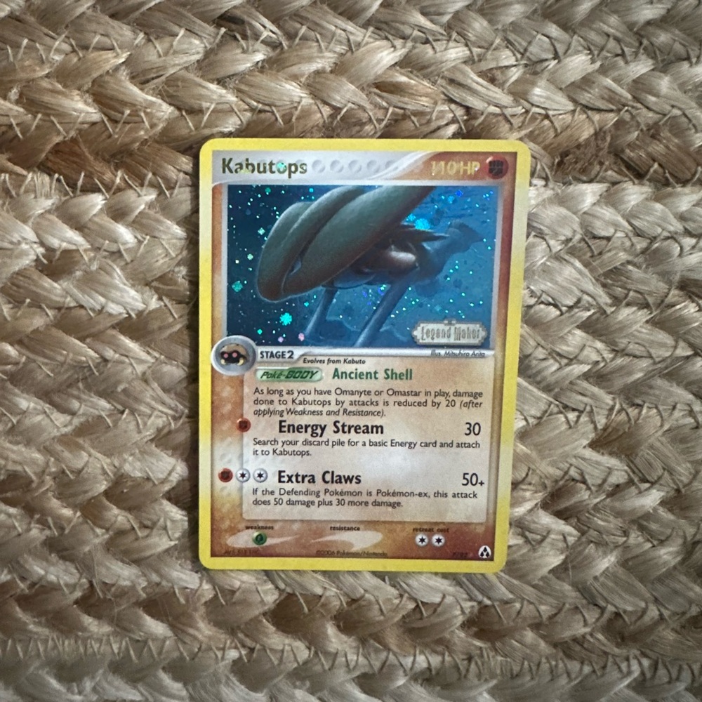 EX Legend Maker Kabutops Pokémon Card 7/92